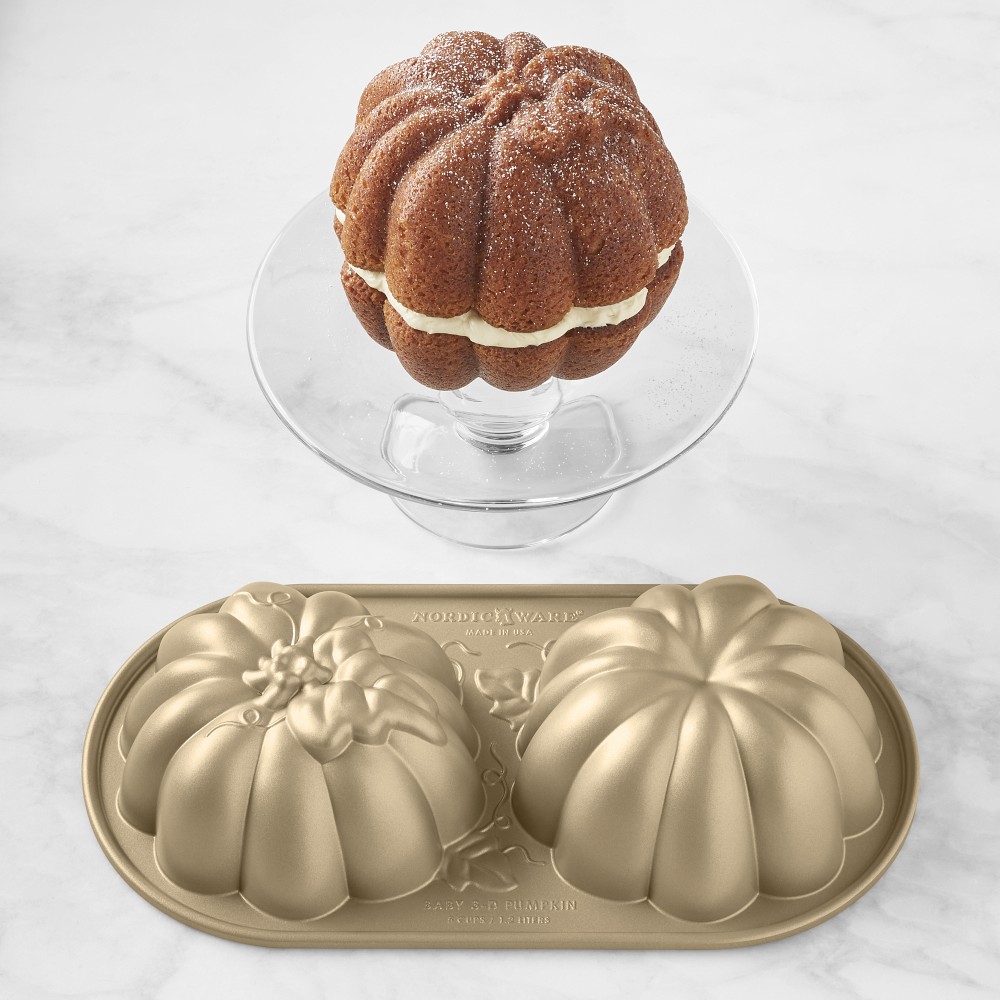 Nordic Ware 3D Baby Pumpkin Duet Pan | Seasonal Cake Pan