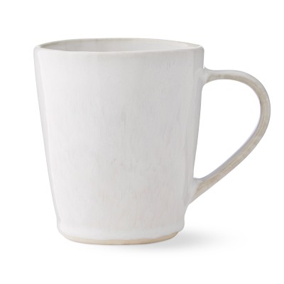 Cyprus Reactive Glaze Mug, Each, White