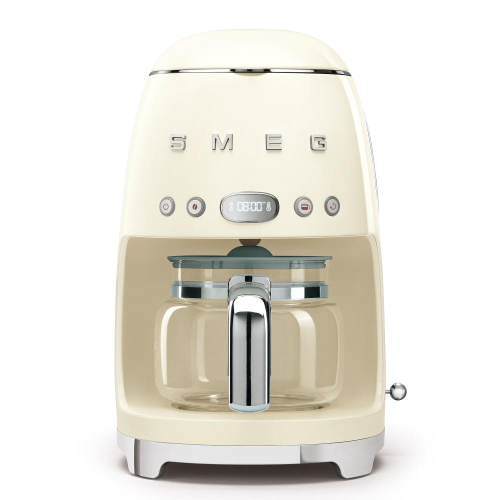 SMEG Cream Color, Drip Coffee Maker, 10-cup
