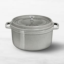 Staub Enameled Cast Iron Round Dutch Oven, 7-Qt., Graphite