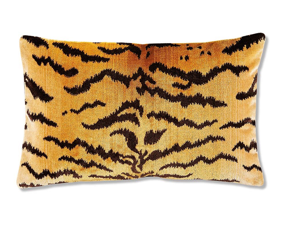 Scalamandré Animal Pillow Cover - 14" X 22", Gold