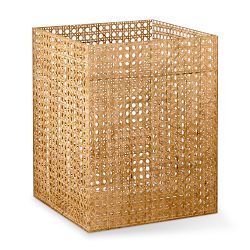Rattan And Acrylic Wastebasket