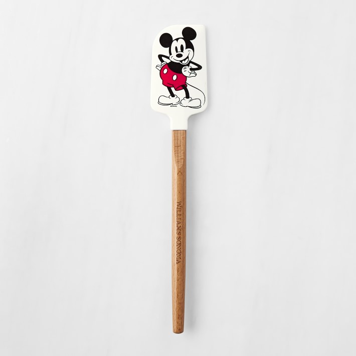 Mickey Mouse Silicone Wood Spatula, Medium | Williams Sonoma