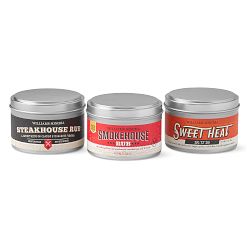 Williams Sonoma Steak Lovers Rubs, Set of 3