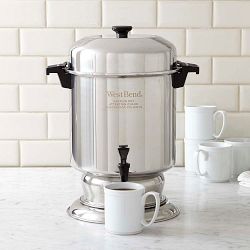 West Bend Stainless-Steel Percolator, 55-cup