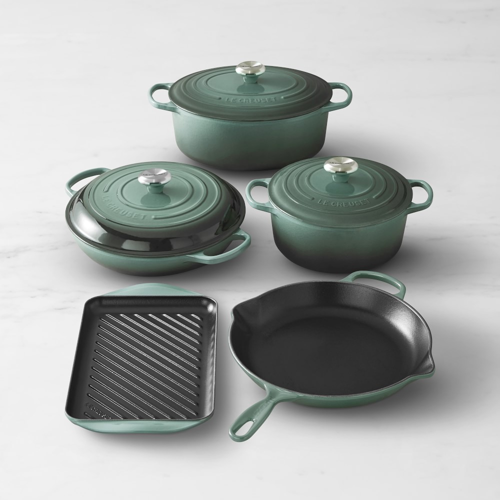 Le Creuset Signature Cast-Iron 8-Piece Cookware Set | Williams Sonoma