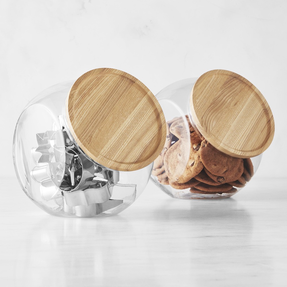 Angled Glass Jar (Set of 4)