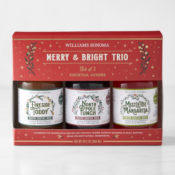 Williams Sonoma Merry & Bright Cocktail Trio