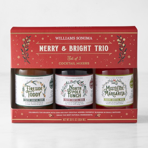 Williams Sonoma Merry & Bright Cocktail Trio