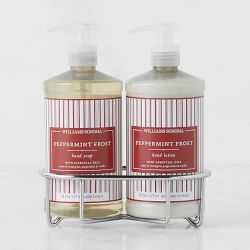 Williams Sonoma Peppermint Hand Soap & Hand Lotion 3-Piece Set, Classic