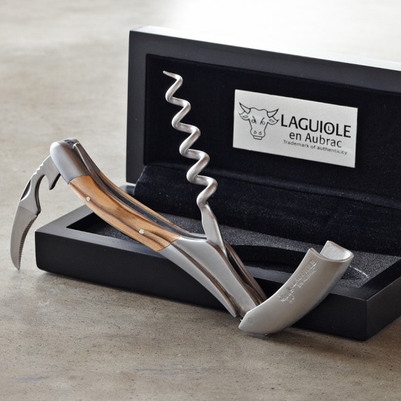 Laguiole en Aubrac ワインオープナー Solid Horn Laguiole En Aubrac Waiters Wine Corkscrew | Wine Opener
