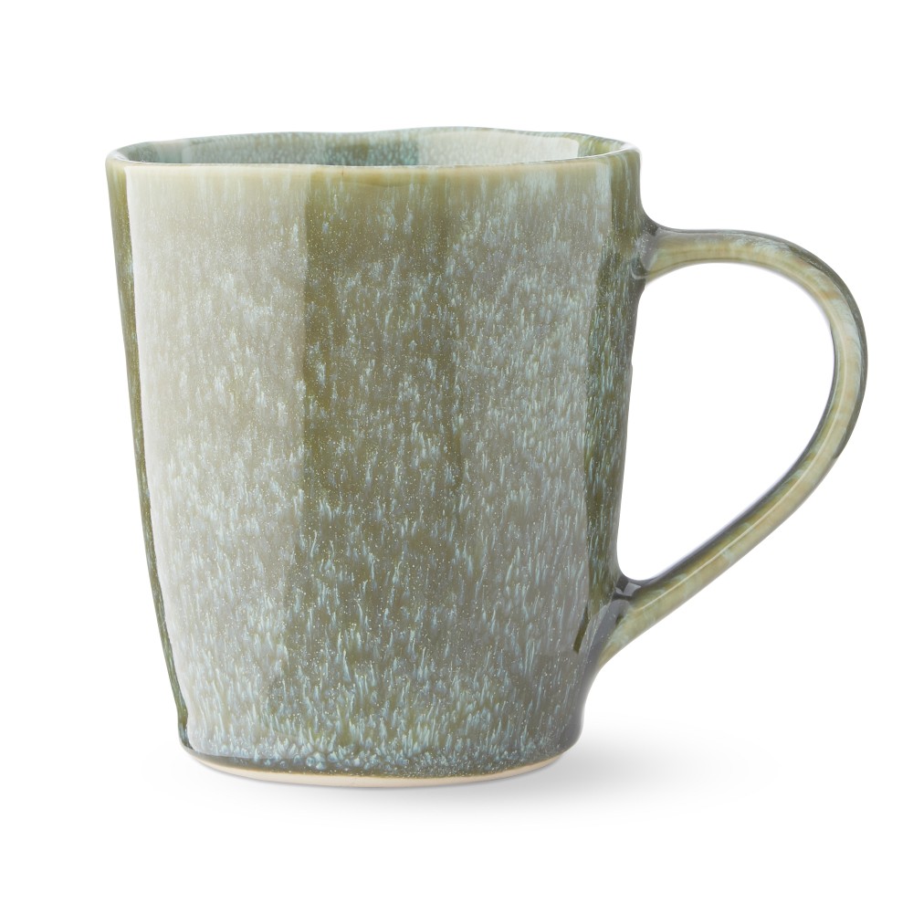 Cyprus Reactive Glaze Mugs - Set of 4, Green