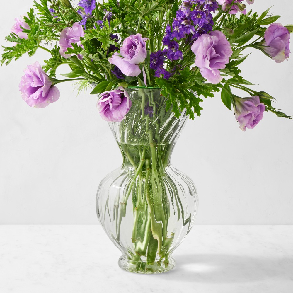 AERIN x Williams Sonoma Home Sculptural Glass Vase - 13H