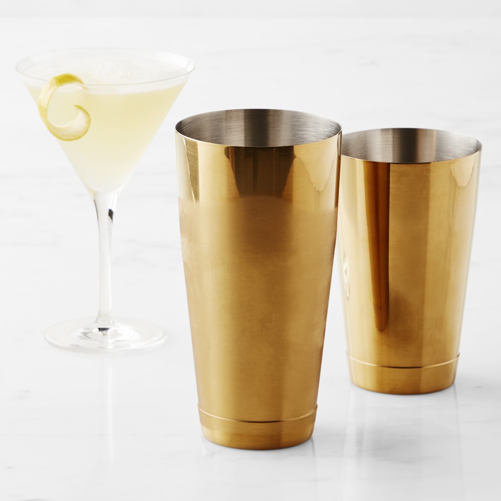 Williams Sonoma Mixology Cocktail Shaker - Brass