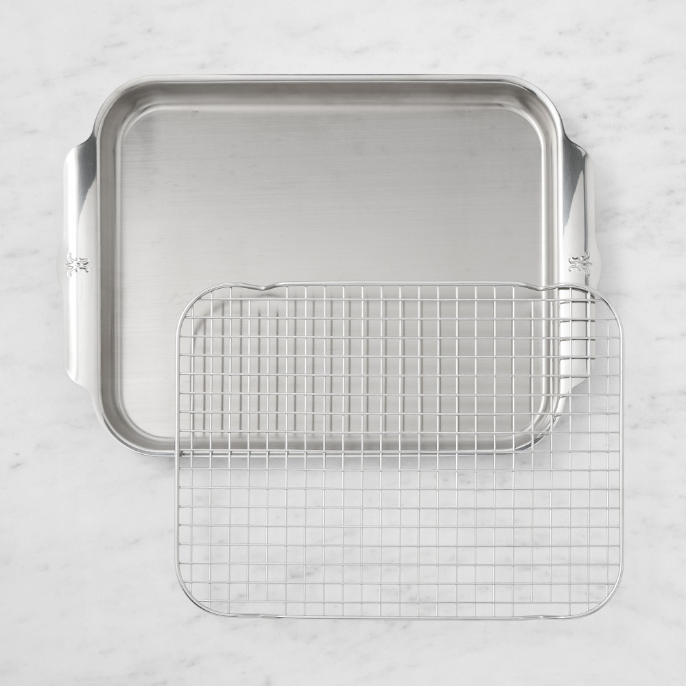 Hestan OvenBond Stainless-Steel Medium Sheet Pan with Cooling Rack