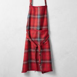 Classic Tartan Adult Apron, Red