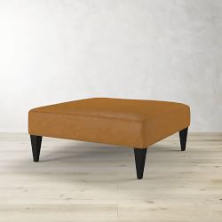 Fairfax Large Ottoman, Tapered Leg with Smooth Top (42")