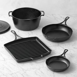 Lodge Blacklock Triple Seasoned Cast Iron 5-Piece Cookware Set