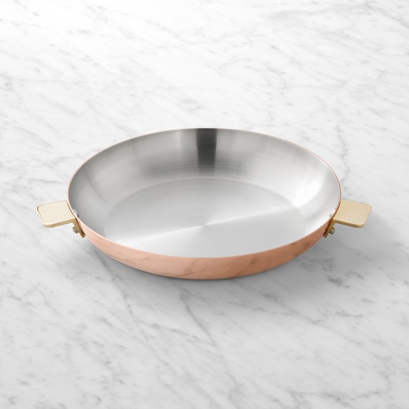 Mauviel Art Deco Copper Round Pan