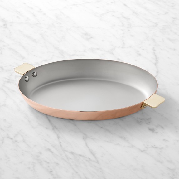 Mauviel Art Deco Copper Oval Pan