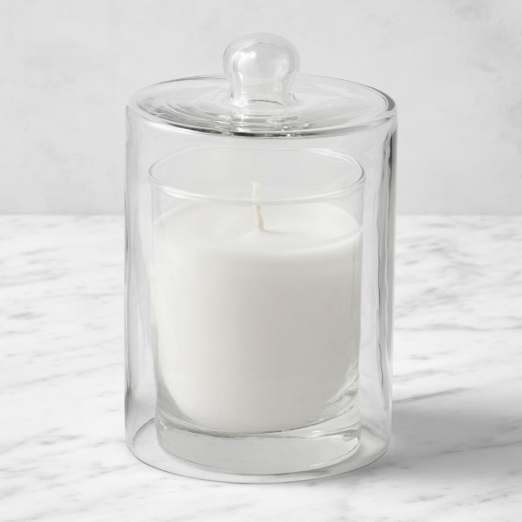 Williams Sonoma Rounded Glass Candle Cloche