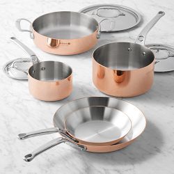 de Buyer Prima Matera Copper 8-Piece Cookware Set