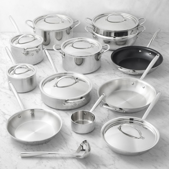 Williams Sonoma Signature Thermo-Clad Stainless Steel 20-Piece Cookware Set
