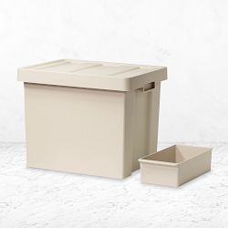 Like-it Store-up Container Deep with Tray, Beige