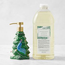 'Twas Soap Dispenser and Winter Forest Hand Soap Refill Set