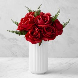 Faux Holiday Rose Bouquet
