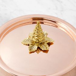 Ruffoni Historia Hammered Copper Stockpot with Tree Knob, 4 3/4-Qt.