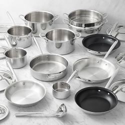 Williams Sonoma Signature Thermo-Clad Stainless Steel 20-Piece Cookware Set