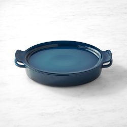 Le Creuset Heritage Stoneware Oval Baker with Platter Lid, 3 1/2-Qt., Agave