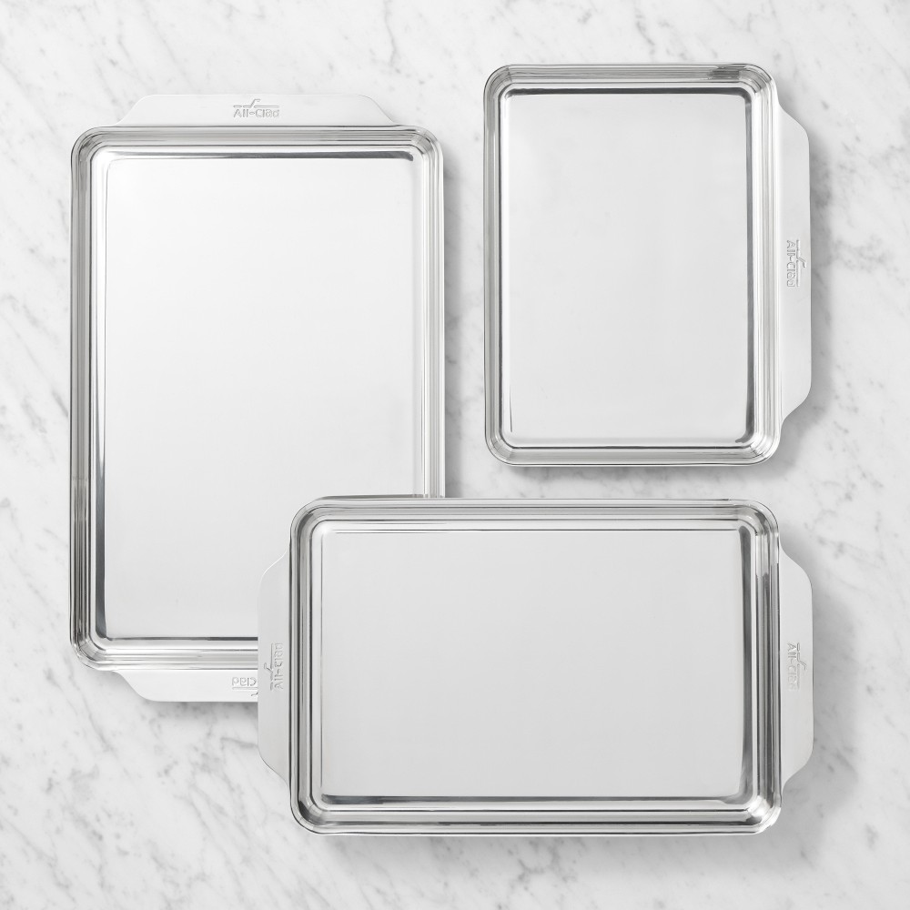 All-Clad Stainless Steel Bakeware, Set of 3