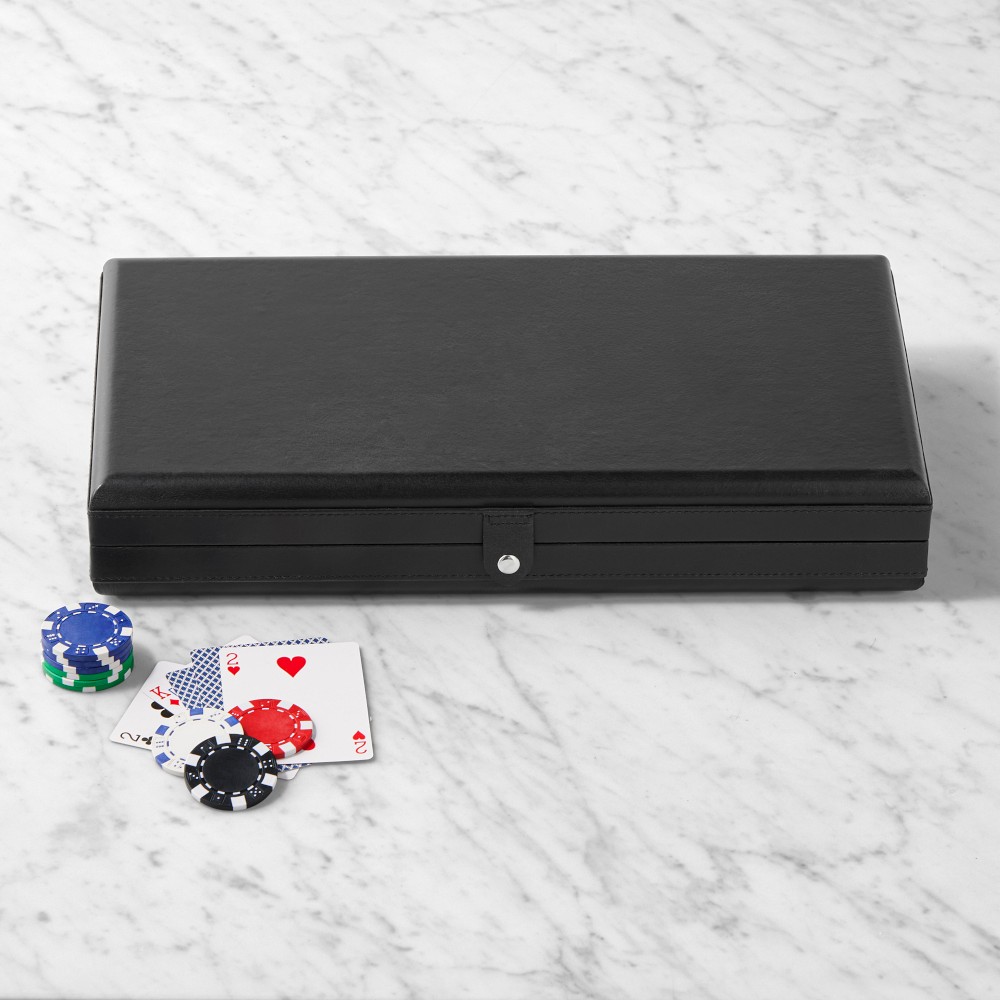 Mathis Leather Poker Set