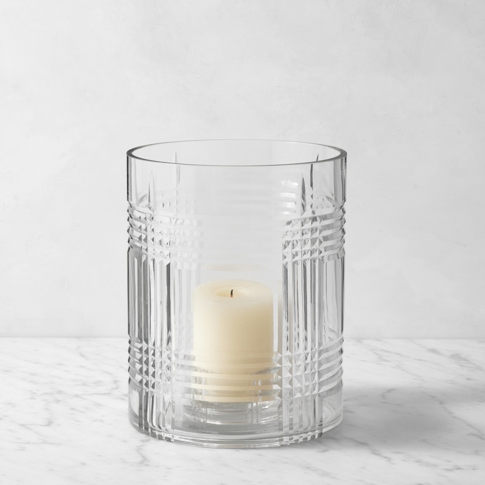 Calloway Plaid Hurricane Candle Holder