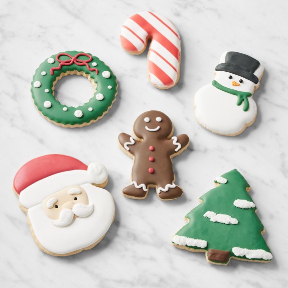 Assorted Christmas Cookies, Set of 6