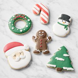 Assorted Christmas Cookies, Set of 6