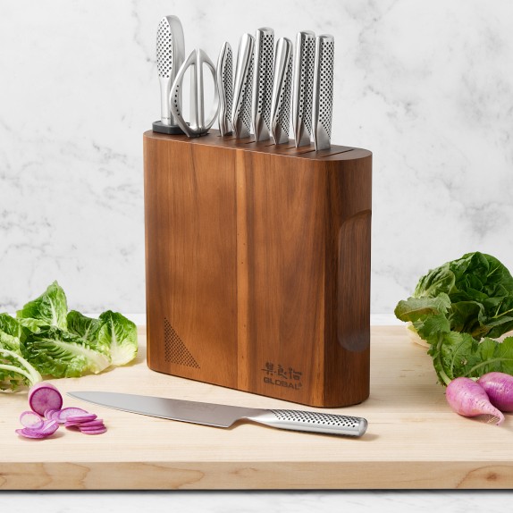 Global Classic KANPEKI Bamboo Knife Block, Set of 10