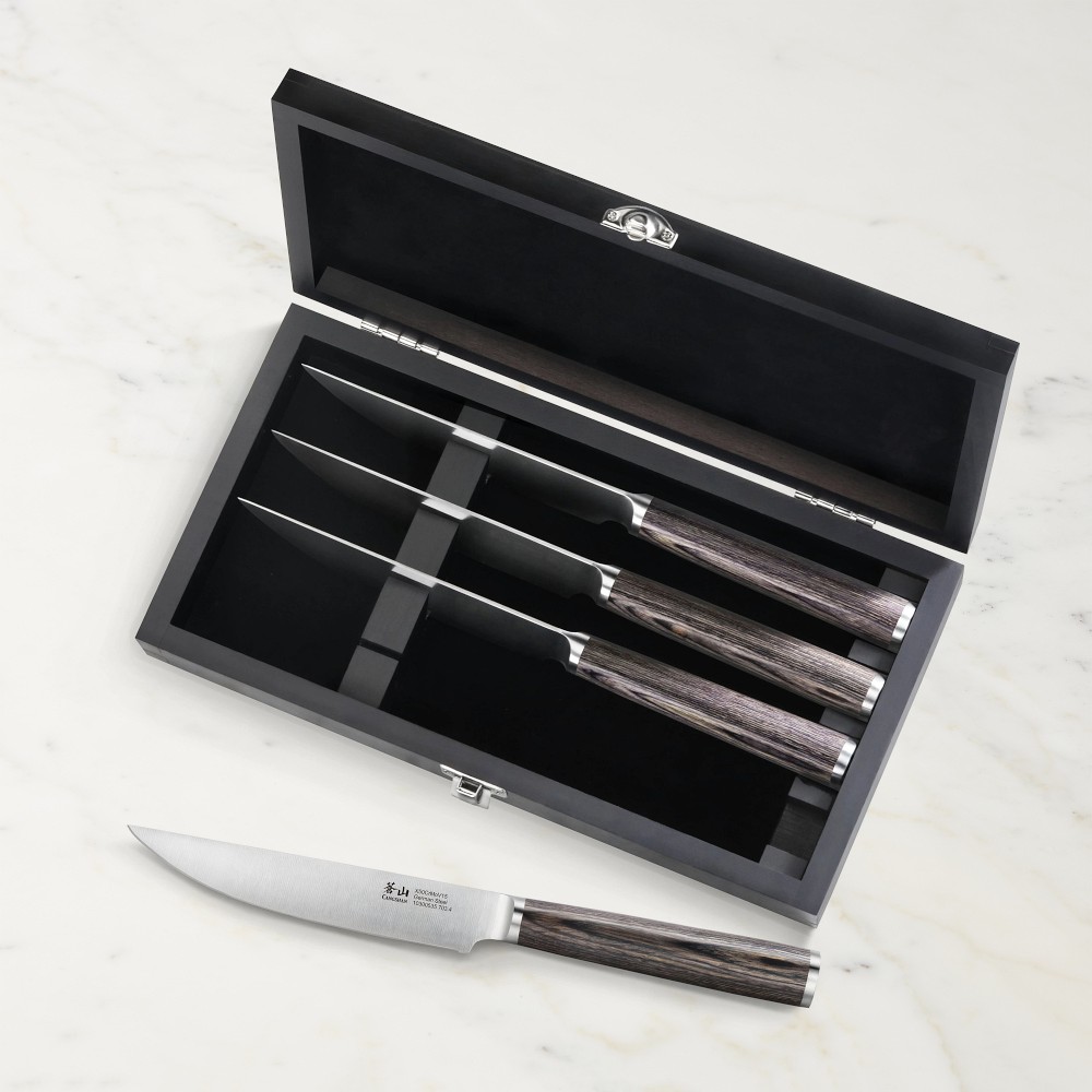 Cangshan Pakkawood Steak Knives in Gift Box, Set of 4 - Set of 4