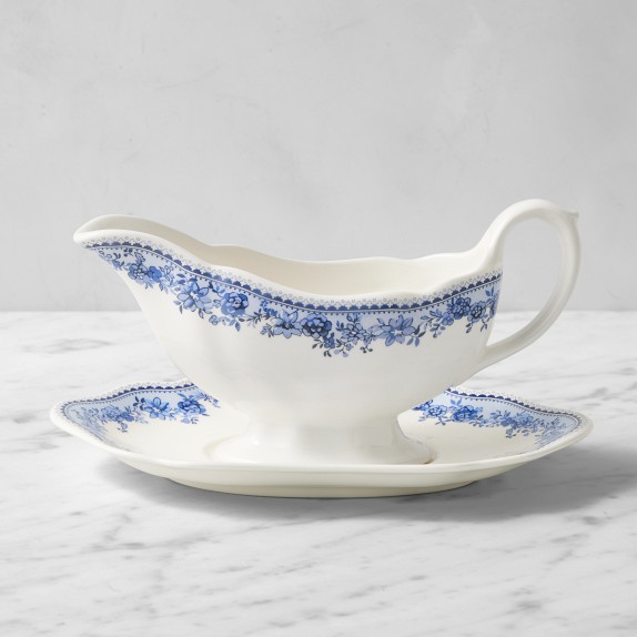 English Floral Gravy Boat