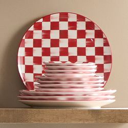 MacKenzie-Childs Cherry Check Dinner Plates