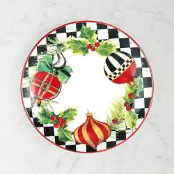 MacKenzie-Childs Deck The Halls Appetizer Plates