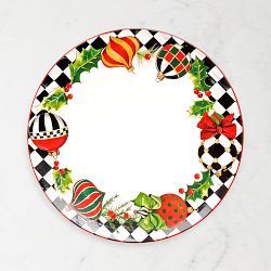 Mackenzie Childs Deck The Halls Dinner Plates