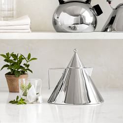 Alessi II Conico Stainless-Steel Tea Kettle, 2-Qt.