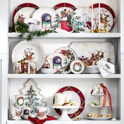 'Twas the Night Before Christmas Santa &amp; Sleigh Platter