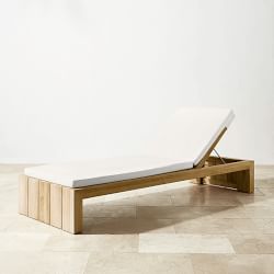 Larnaca Outdoor Natural Teak Chaise