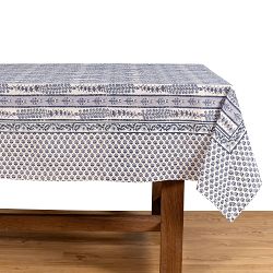 Couleur Nature Provence Avignon Tablecloth, 71" x 106", Blue & Marine