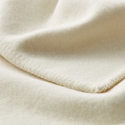 Solid Merino Wool Blanket, Ivory