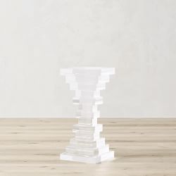 Stacked Acrylic Accent Table (10")